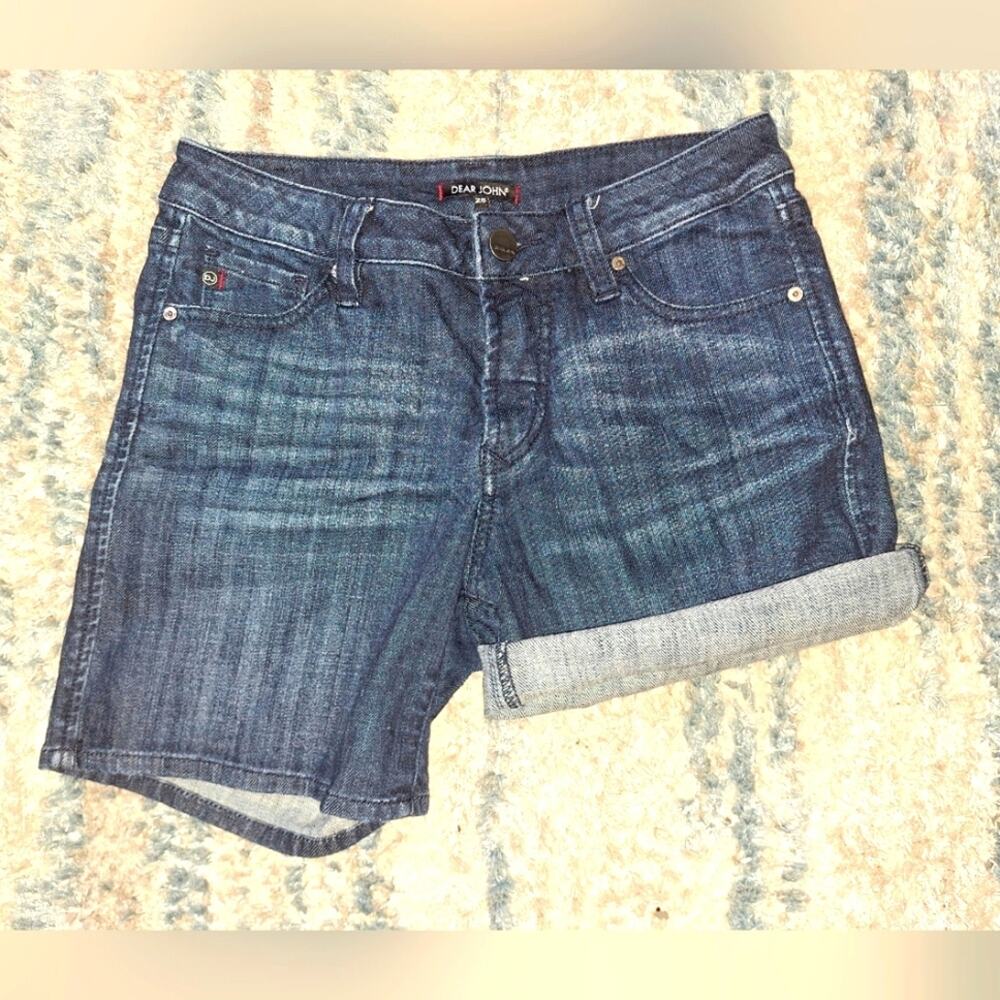 Dear John Ava Roll Up Denim Shorts sz 25 EUC